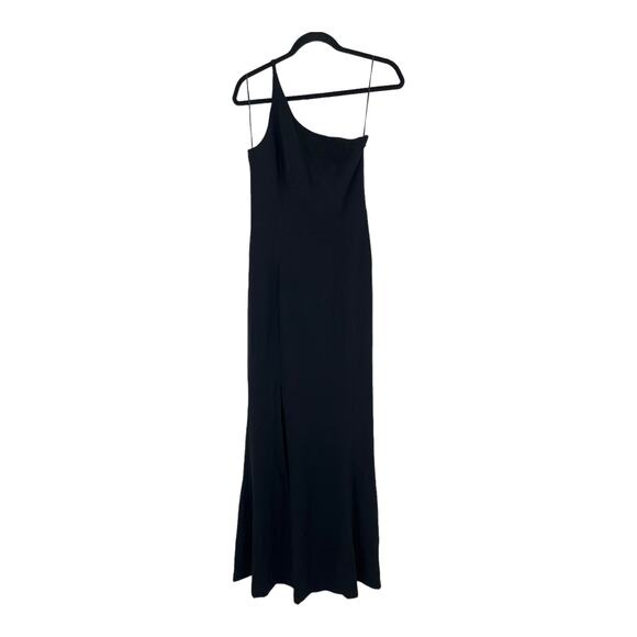 Dress the Population dress Amy One-Shoulder Crepe Gown black Small S - Picture 1 of 5